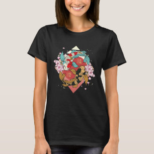 Koi Fish Japanese Carp Nishikigoi Sakura Cherry Bl T-Shirt