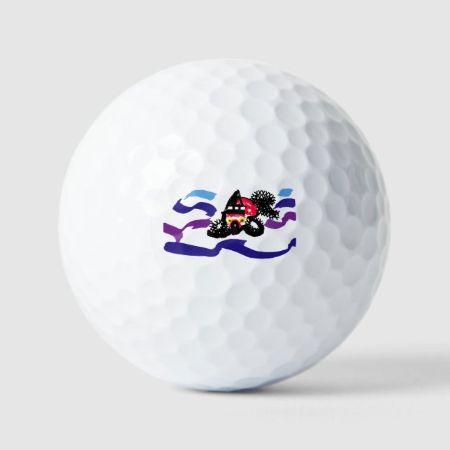 Koi fish  joy  golf balls (Front)