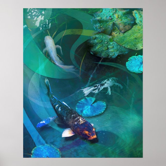 Koi Fish JOY OF KOI Poster (Front)