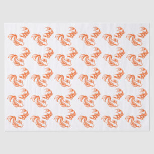 Koi Fish Karp #4 DIY Colors Orange Tissue Paper