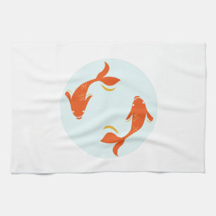 Koi Fish Kitchen Towel