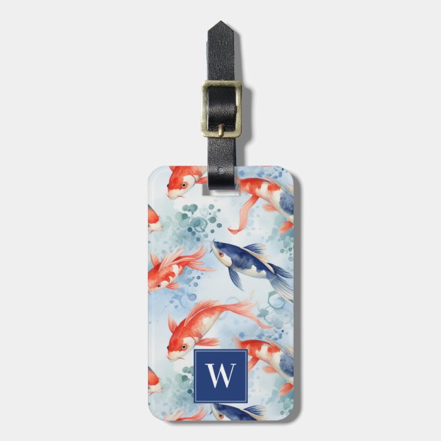 Koi Fish Luggage Tag (Front Vertical)