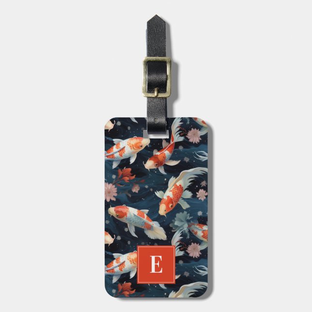 Koi Fish Luggage Tag (Front Vertical)