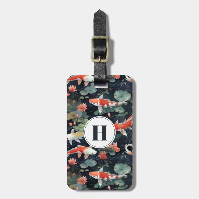 Koi Fish Luggage Tag (Front Vertical)