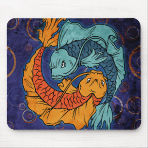 Koi Fish Mouse Pad