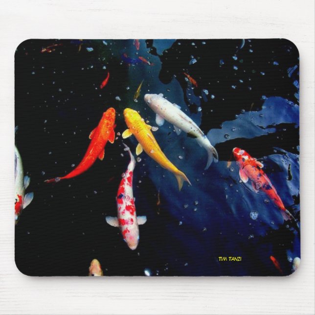 Koi Fish Mouse Pad (Front)