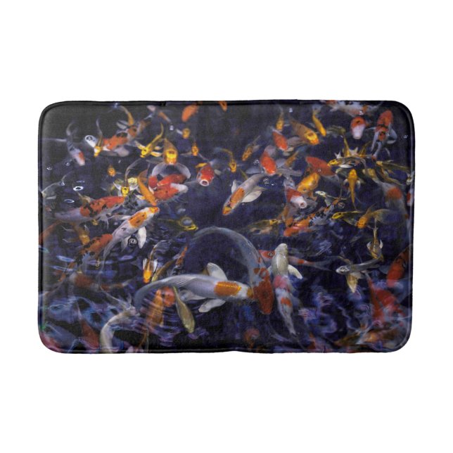 KOI FISH OVER FLOWING BATH MAT (Front)