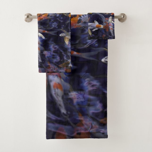 KOI FISH OVER FLOWING BATH TOWEL SET (Insitu)