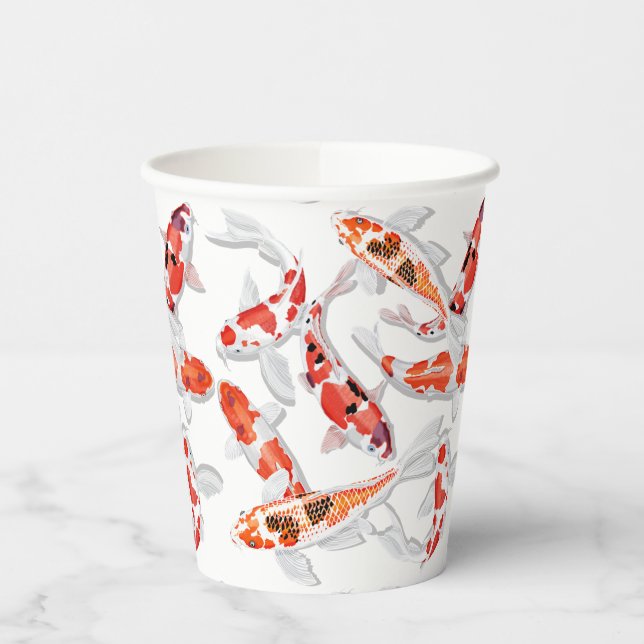 Koi fish paper cups (Left)
