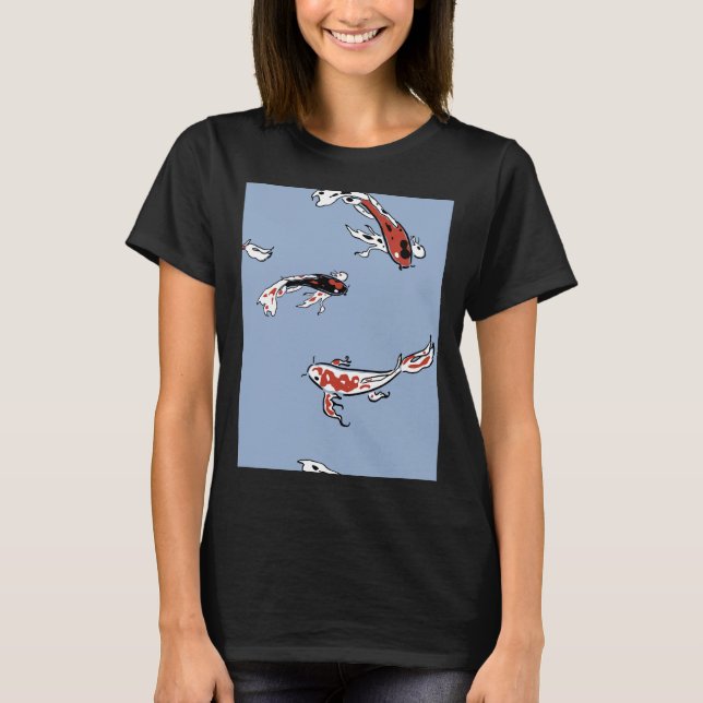 Koi Fish Pattern Phone Case T-Shirt (Front)