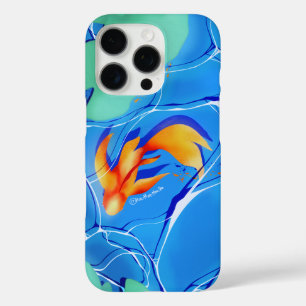 Koi Fish Pond Blue Water Garden iPhone 16 Pro Case