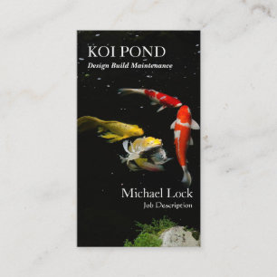 ©Koi Fish Pond Design Build Maintenance Business Card
