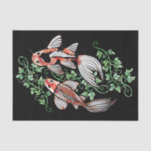 Koi Fish Pond Kois Ivy Japanese Fishpond           Tissue Paper