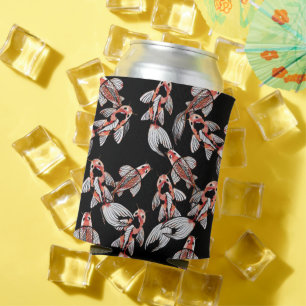 Koi Fish Pond Lovers Nature Art Koi Ponds          Can Cooler