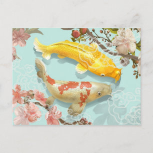 Koi Fish Postcard