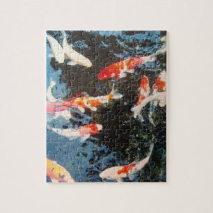Koi Fish Puzzle Pozzle Photo Jigsaw Puzzle Fish Fu