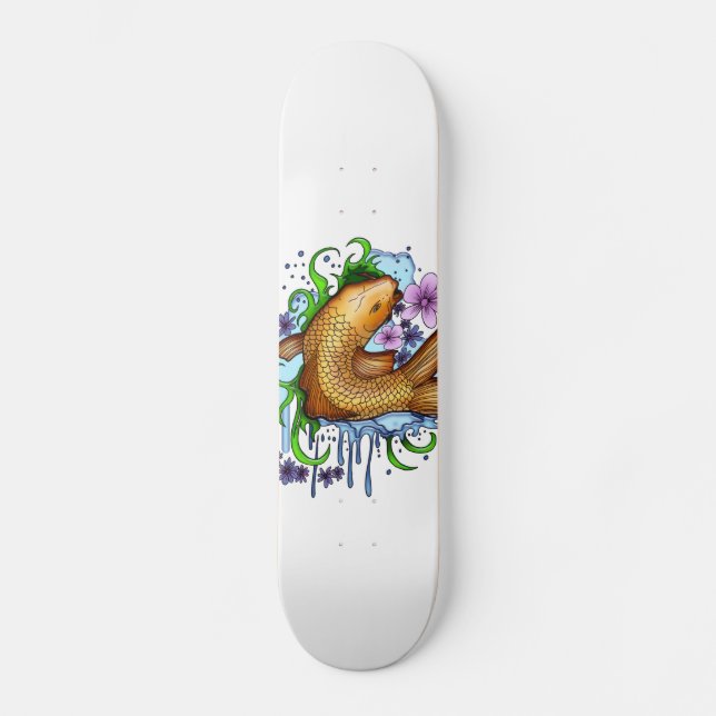 Koi Fish Skateboard (Front)