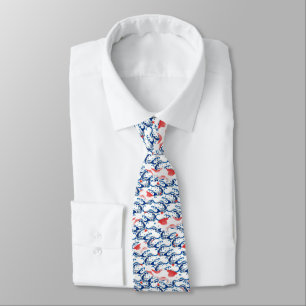 Koi fish swimming in a stream tie