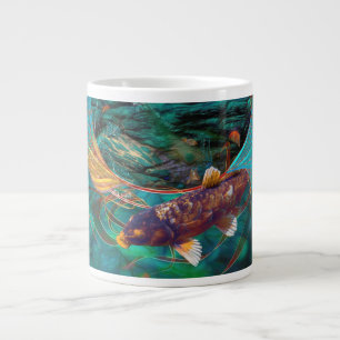 Koi Fish SWIMMING IN PEACE #2 Large Coffee Mug