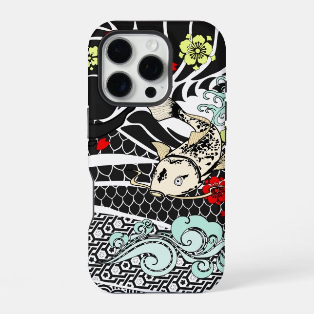 Koi Fish Tattoo iPhone Case (Back)