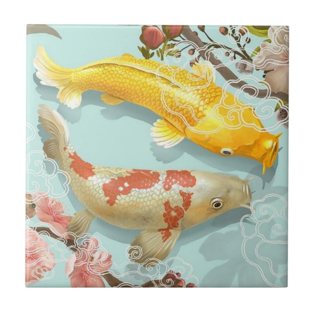 Koi Fish  Tile (Front)