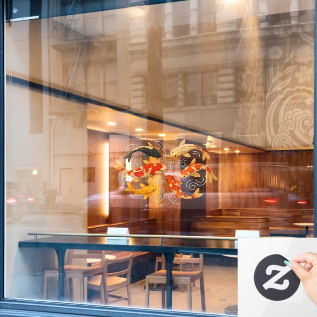 Koi fish window cling (Cafe Window)