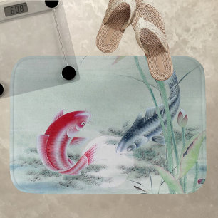 Koi Fish with Lotus Bath Mat