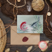 Koi Fish with Lotus 