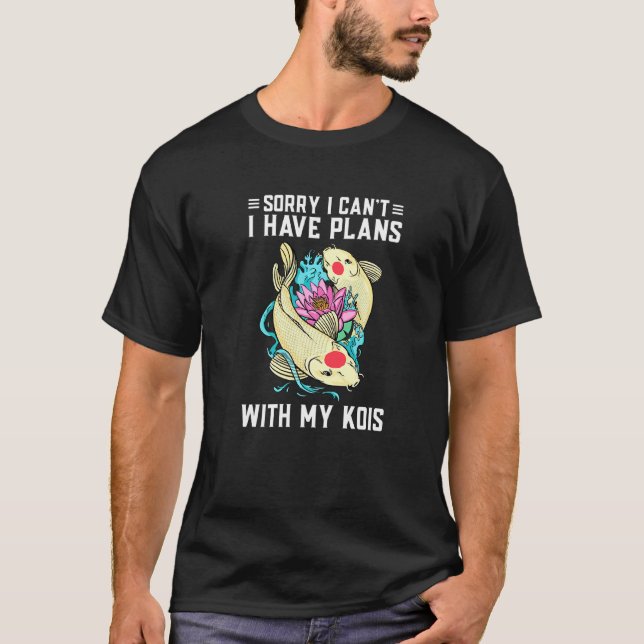 Koi Fish With Lotus T-Shirt (Front)