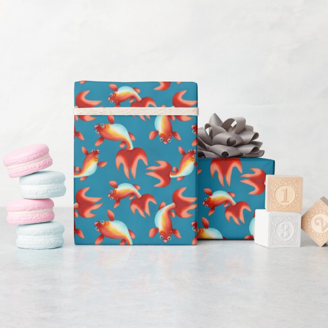Koi Fish   Wrapping Paper (Baby Shower)