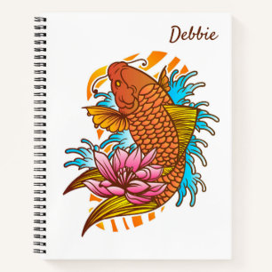 Koi Goldfish Home Decor Notebook Asian