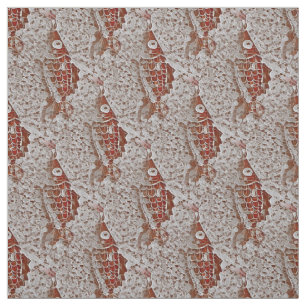 Koi Goldfish Lace Fabric