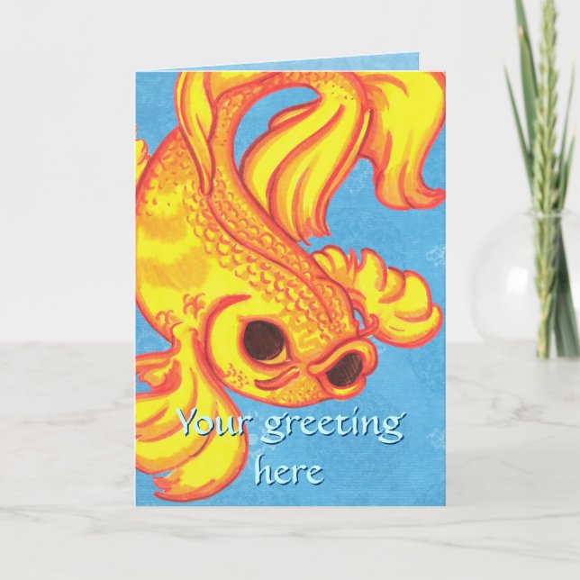 Koi Greeting Card (Front)