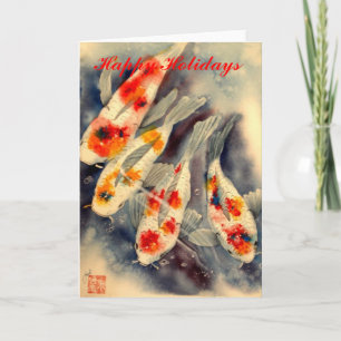 koi holiday card