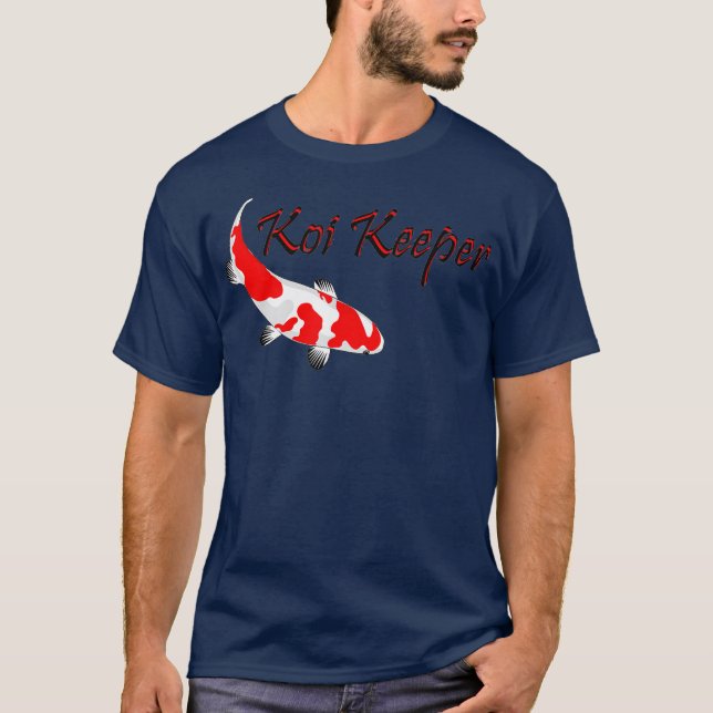 Koi Keeper Butterfly Koi Pond Showa Koi Fish T-Shirt (Front)