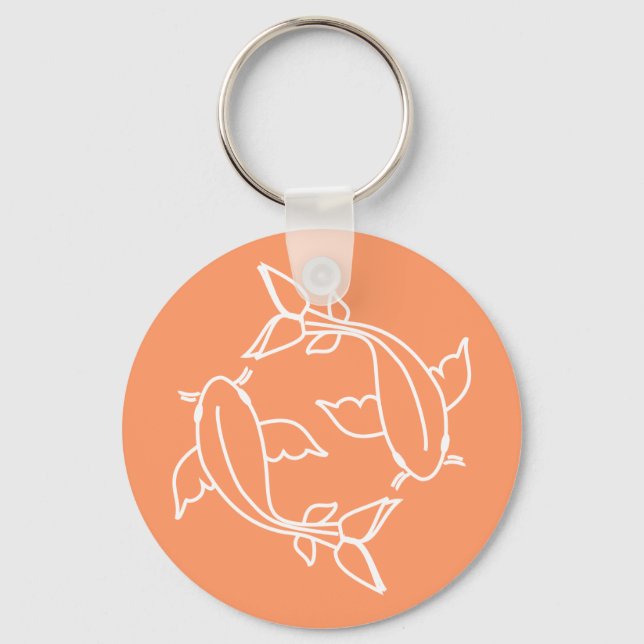 Koi Lines 2 Keychain (Front)