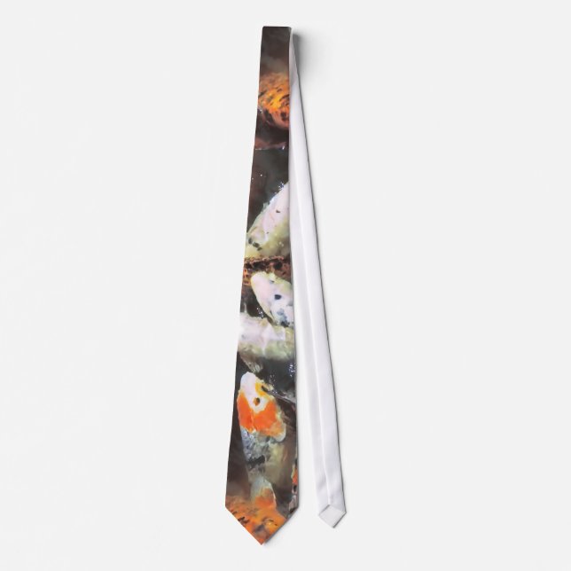 Koi Pond Artistic Photo Tie (Front)