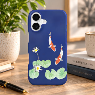 Koi Pond Blue iPhone 17 Case