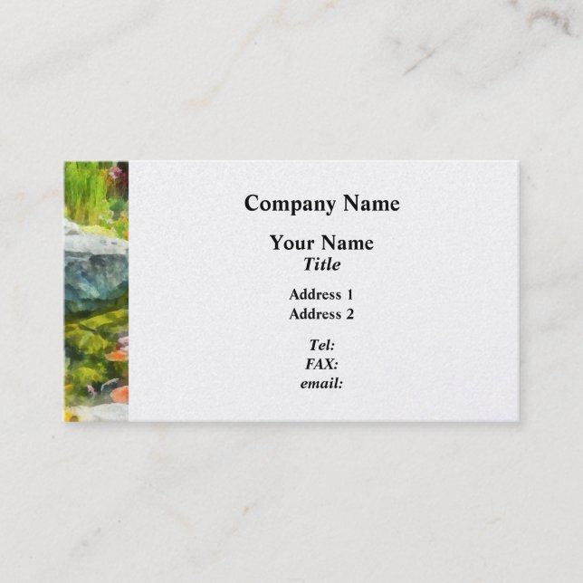Koi Pond Business Card (Front)