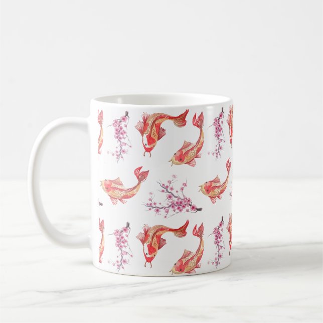 Koi Pond Coffee Mug (Left)