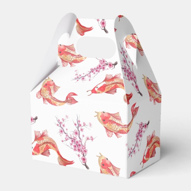 Koi Pond Favor Box (Front Side)