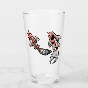 Koi Pond Fish Artwork Glass