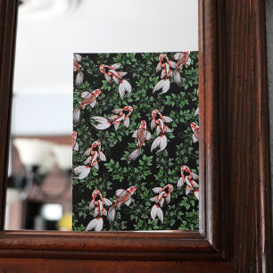 Koi Pond Fish Artwork Postcard