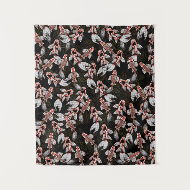 Koi Pond Fish Artwork                              Tapestry (Front)