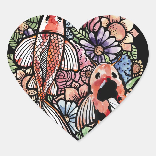 Koi Pond                                           Heart Sticker (Front)
