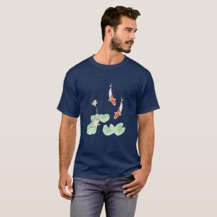 Koi Pond Homme's Dark Blue Tshirt