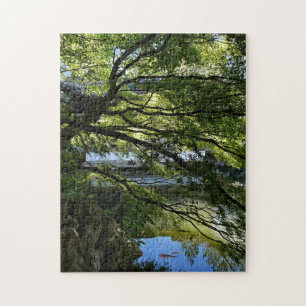 Koi Pond in Chinese Garden Jigsaw Puzzle