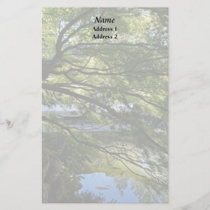 Koi Pond in Chinese Garden Wedding Products Stationery