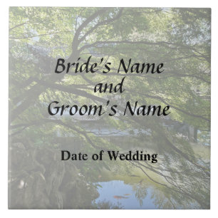 Koi Pond in Chinese Garden Wedding Products Tile