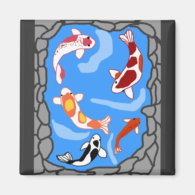 Koi pond magnet (Front)